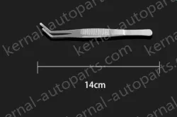 Stainless steel tweezers Curved round head (thick) 14cm