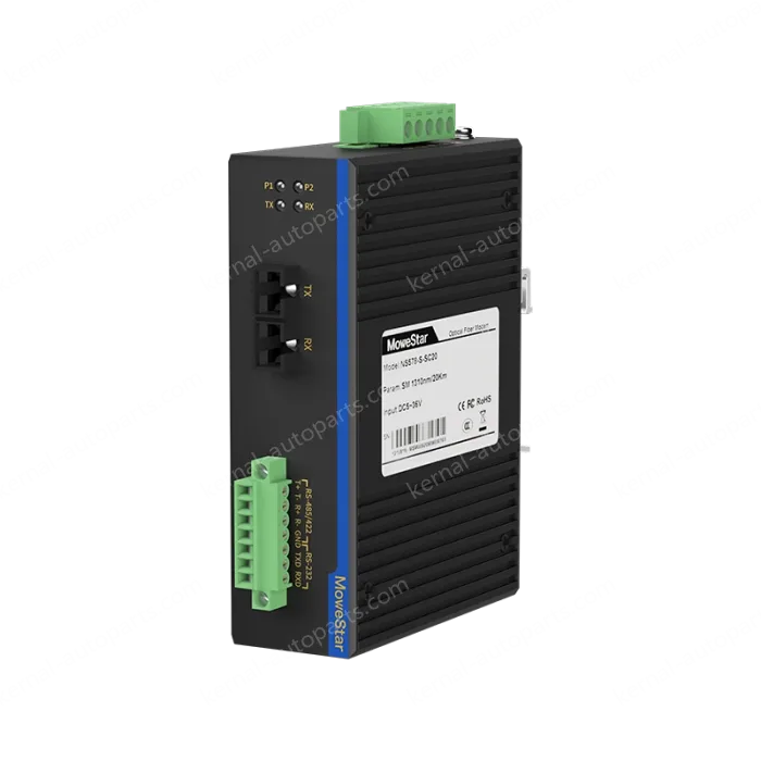 Din-Rail RS232/485/422 Serial To Fiber Modem