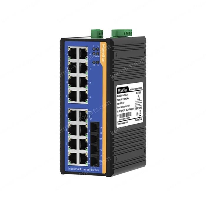 [100 Gigabit 2 Optical 16 Electric] Ring Network Management Industrial Switch