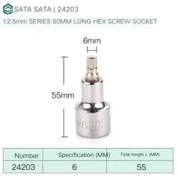 Dafei 6mm with a total length of 55mm-24203