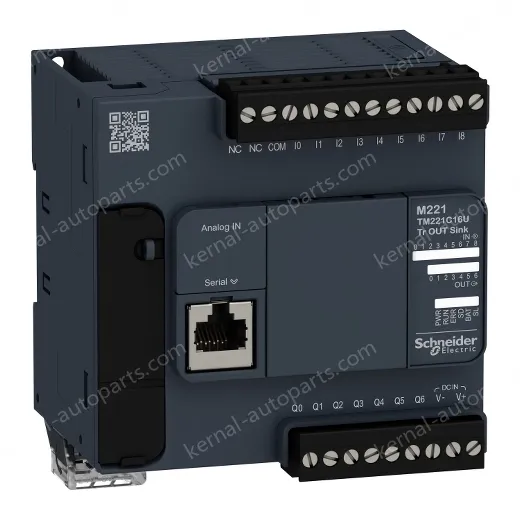 TM221C16U Logic controller, Modicon M221, 16io tr.npn