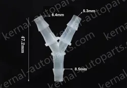 6.4mmY-shaped tee