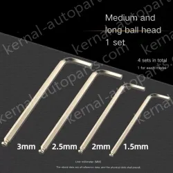 1 nickel-plated medium and long [1.5+2+2.5+3mm].