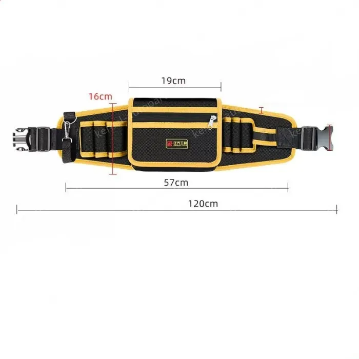 Yellow upgraded tool belt bag medium bag + mineral water hook included